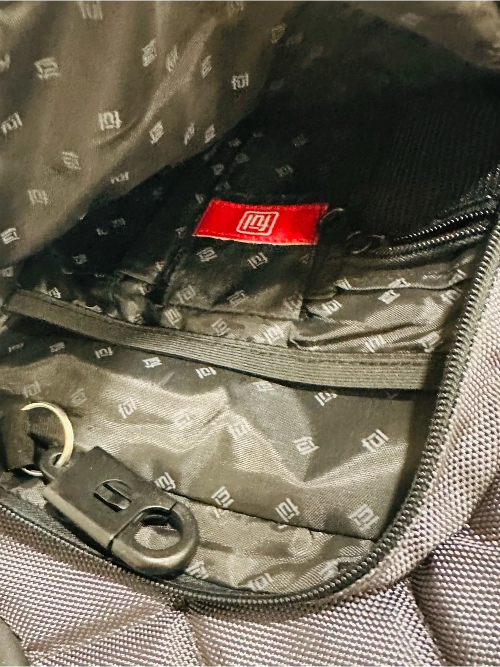 Ful Multi‑Pocket Travel Backpack Gray Red Accents Secure Zippers Travel School
